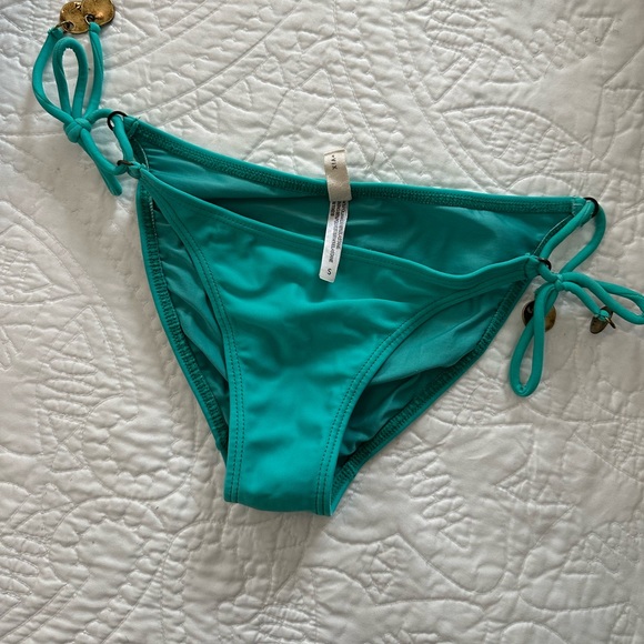 Sofia by Vix turquoise fringe bikini SET (top and bottom) size S - Picture 3 of 3